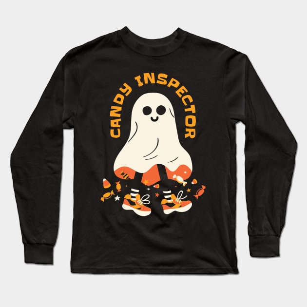 Ghostly Candy Inspector Long Sleeve T-Shirt by Life2LiveDesign